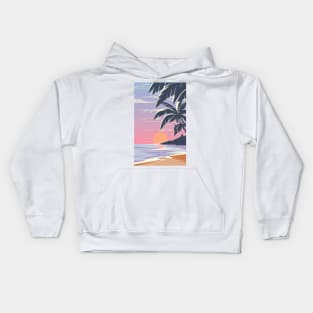 Sunset at the Beach Kids Hoodie